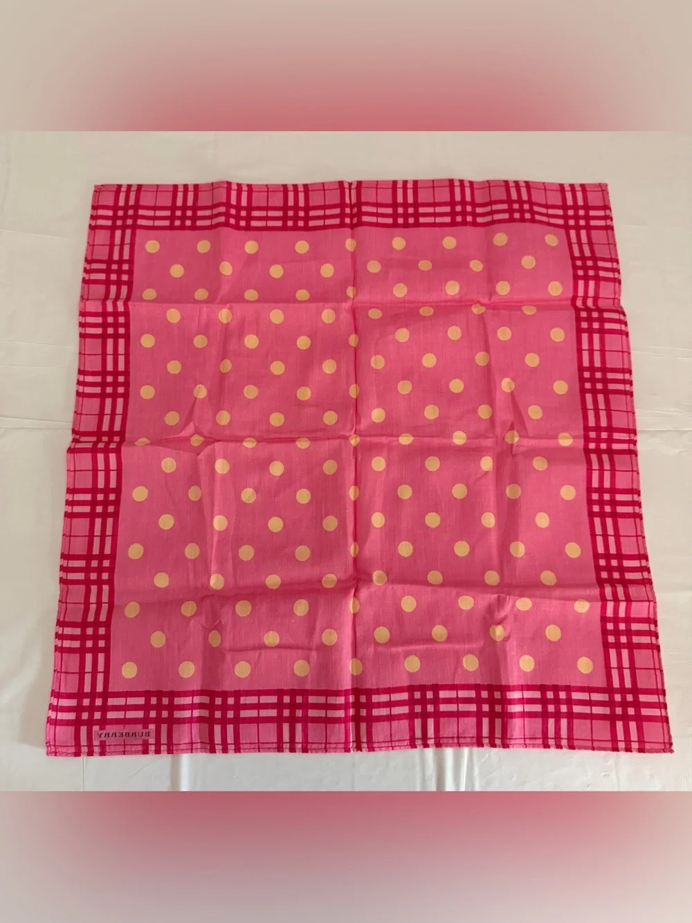 Burberry pink handkerchief